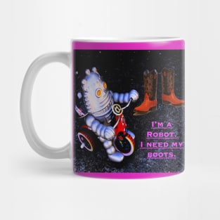 Robot Cowboy Boots Mug